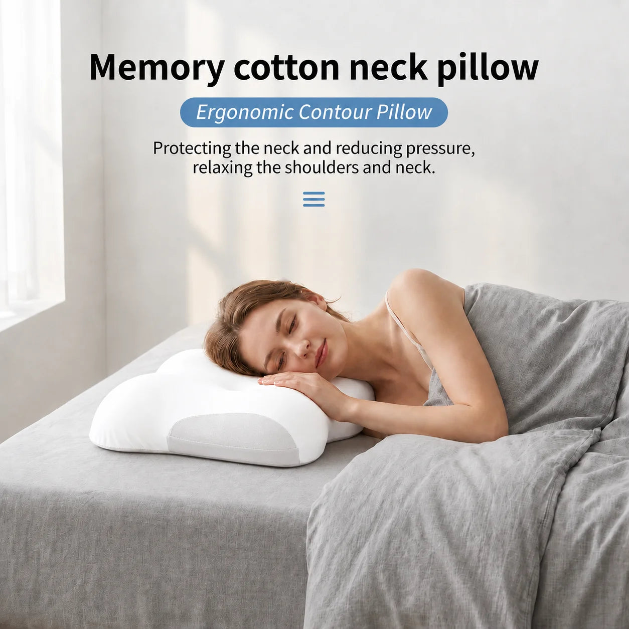 Adjustable Memory Foam Contour Pillow